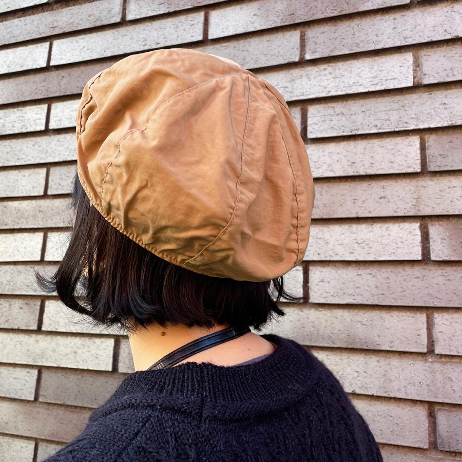 洗える シワ加工 帽子 ベレー帽 メッシュ 風通し シャリ感 消臭 抗菌