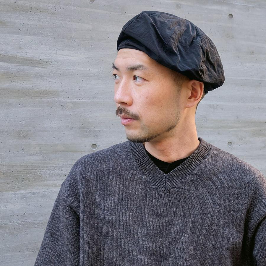 洗える シワ加工 帽子 ベレー帽 メッシュ 風通し シャリ感 消臭 抗菌