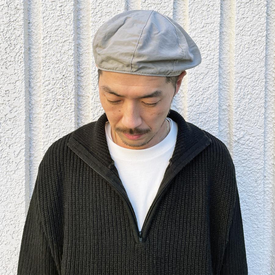 洗える シワ加工 帽子 ベレー帽 メッシュ 風通し シャリ感 消臭 抗菌