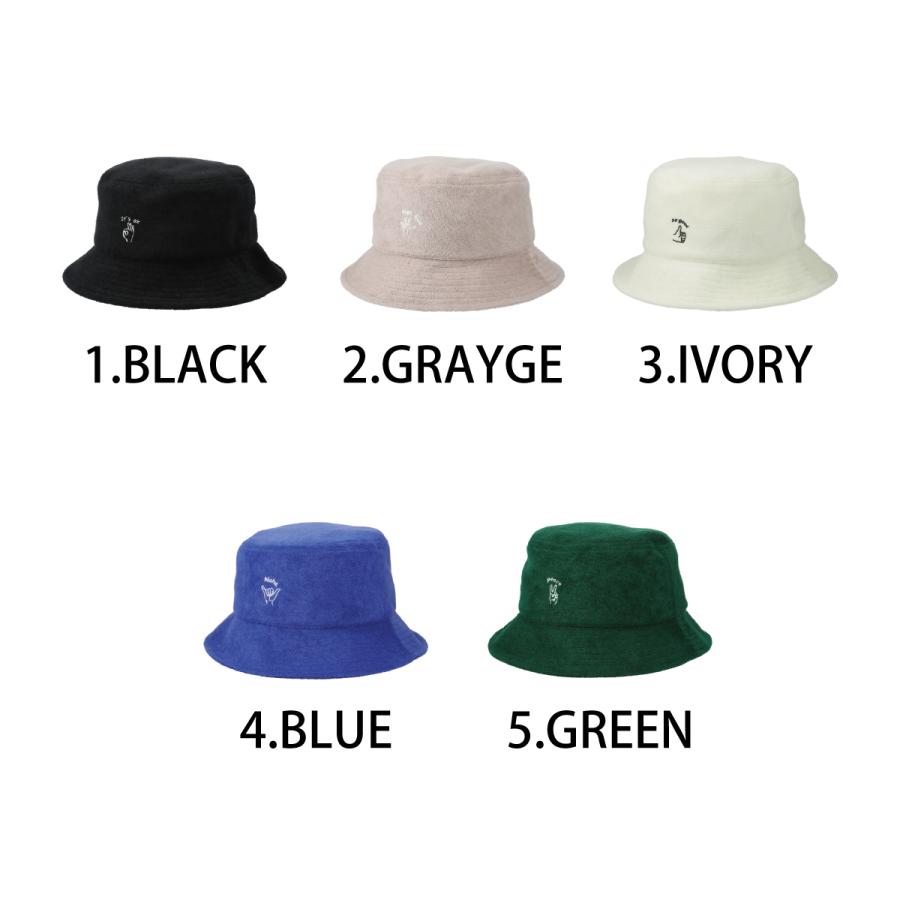 パイル ハンドサイン ハット 洗える 抗菌 消臭 吸水速乾 バケット サファリ 帽子 メンズ レディース フリーサイズ ベーシックエンチ Pile Handsign Hat | Basiquenti | 17