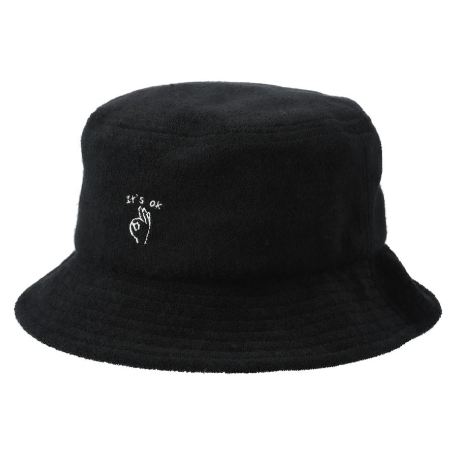 パイル ハンドサイン ハット 洗える 抗菌 消臭 吸水速乾 バケット サファリ 帽子 メンズ レディース フリーサイズ ベーシックエンチ Pile Handsign Hat | Basiquenti | 01