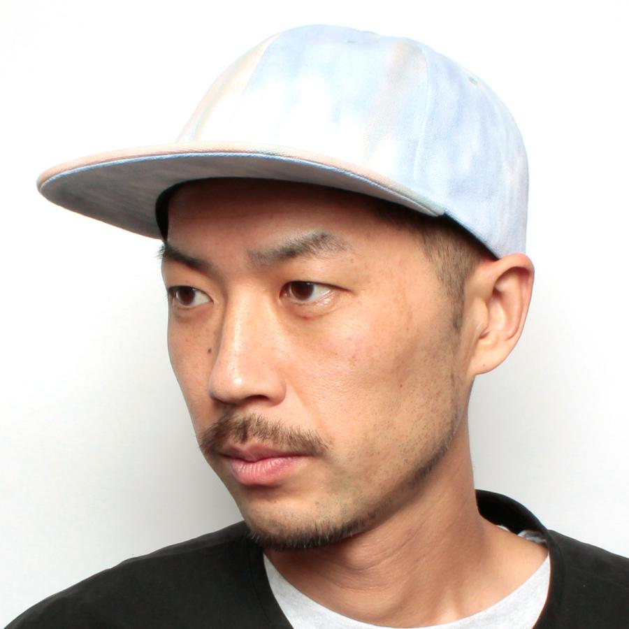 帽子 キャップ アンパイヤキャップ ローキャップ サイクルキャップ ショートつば ショートブリム Tie-dye Flat Cap タイダイ フラット キャップ｜riverup｜09