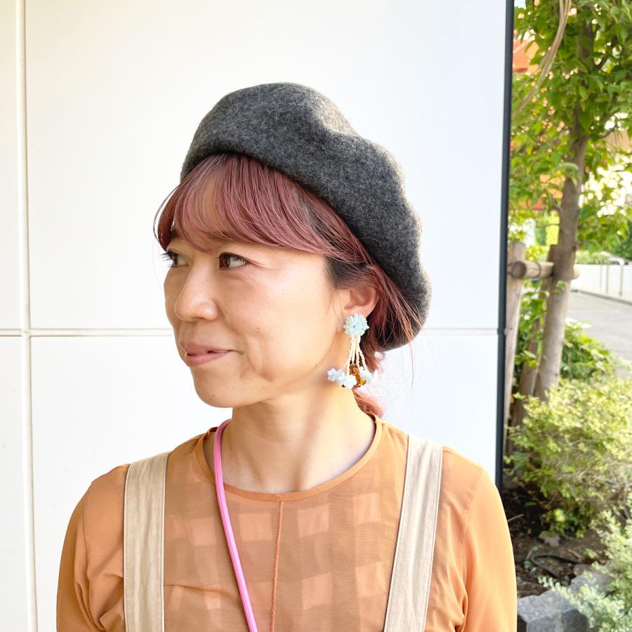 バスク ベレー ウール フェルト ベレー帽 帽子 メンズ レディース ユニセックス フリーサイズ ミリタリー 画家 軽量 なめらか ベーシックエンチ Basque Beret | Basiquenti | 11