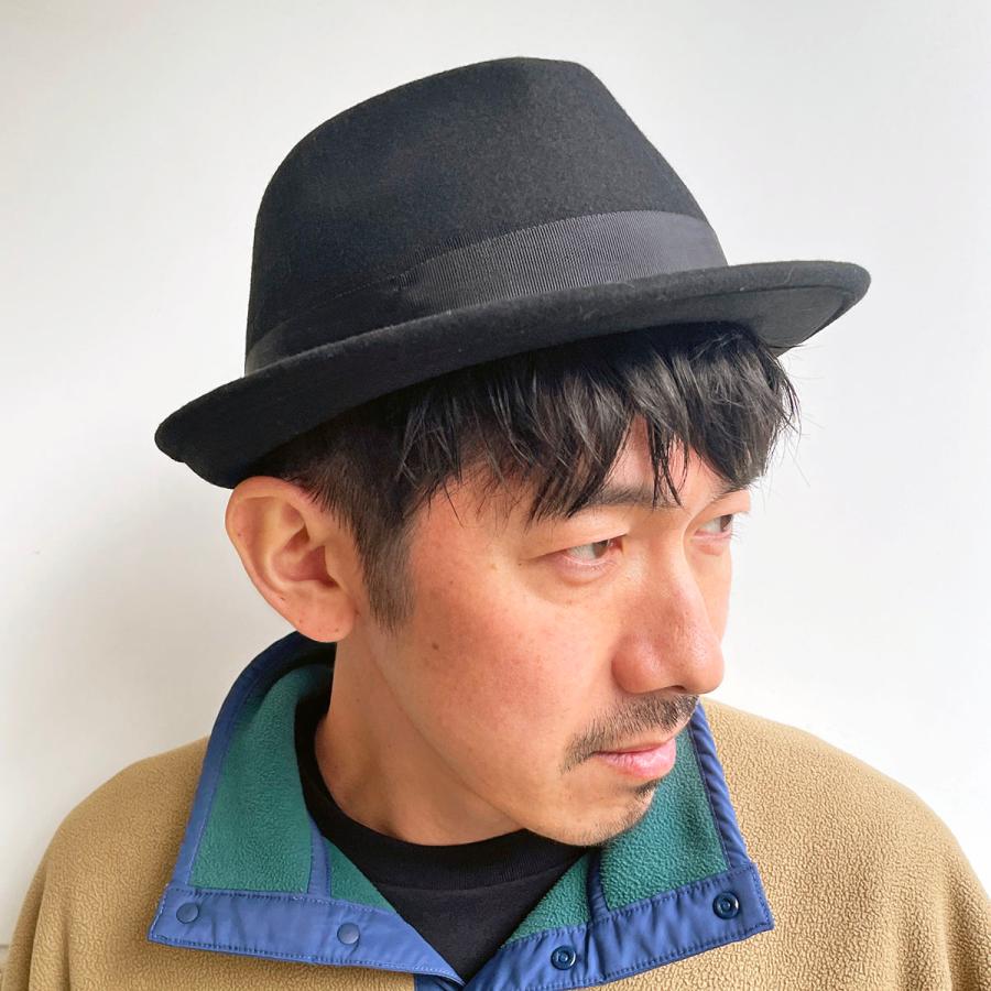 ウール100% 3サイズ フェドラ フェルト ハット 中折れハット 帽子 大きいサイズ 小さいサイズ Mサイズ  フリーサイズ ビッグサイズ Premium Charm Fedra | Basiquenti | 05