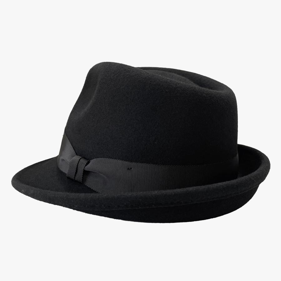 ウール100% 3サイズ フェドラ フェルト ハット 中折れハット 帽子 大きいサイズ 小さいサイズ Mサイズ  フリーサイズ ビッグサイズ Premium Charm Fedra | Basiquenti | 06
