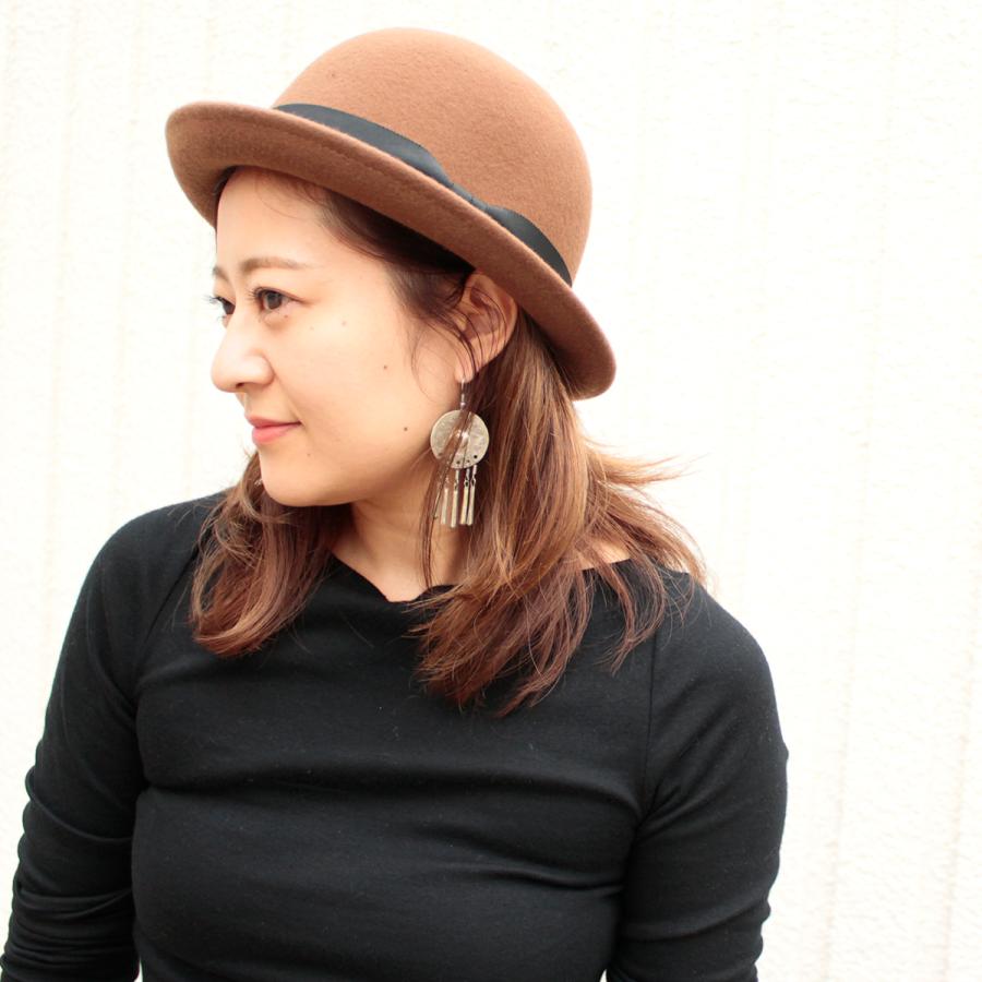 Basiquenti フェルトハット 2サイズ 帽子 ボーラー ダービー Basiquenti フェルトハット 2サイズ 帽子 ボーラー ダービー