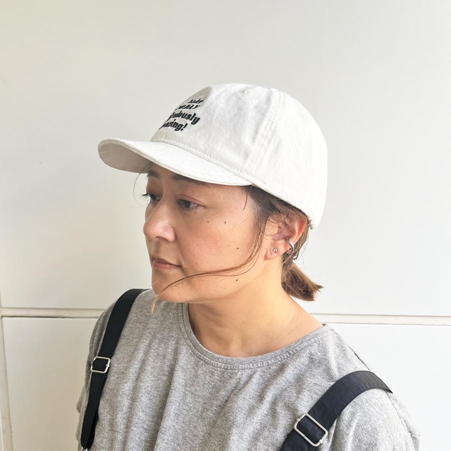 ショートブリム 洗える 抗菌消臭 刺繍 ボール キャップ 帽子 レディース メンズ フリーサイズ 釣り ゴルフ アウトドア ベーシックエンチ Make Today Ball Cap | Basiquenti | 06