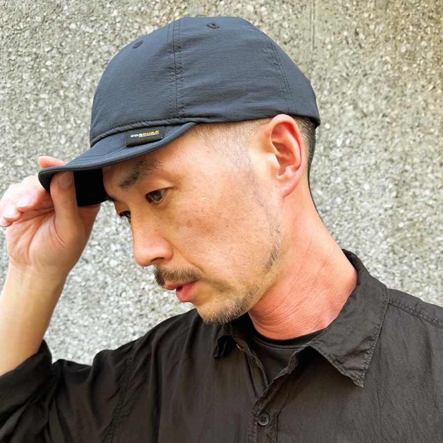 洗える はっ水 ストレッチ 抗菌 消臭 コーデュラ ショートブリム キャップ 帽子 レディース メンズ フリーサイズ ゴルフ アウトドア Cordura Mini Rip Ball Cap | Basiquenti | 09