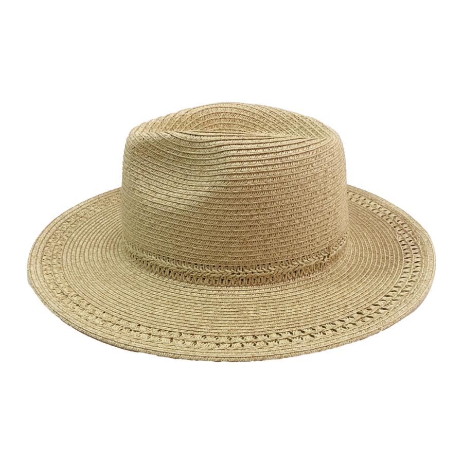 つば広 抗菌 消臭 ペーパーハット 中折れ リゾート 麦わら帽子 通気性 紫外線 UV対策 メンズ レディース フリーサイズ アウトドア 釣り Airway Long Brim Hat | Basiquenti | 08