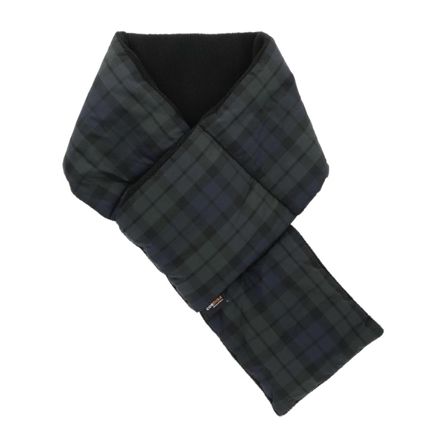 コーデュラ フリース マフラー チェック レディース メンズ フリーサイズ 頑丈 ナイロン アウトドア ゴルフ 釣り ベーシックエンチ Cordura Check Short Muffler | Basiquenti | 02