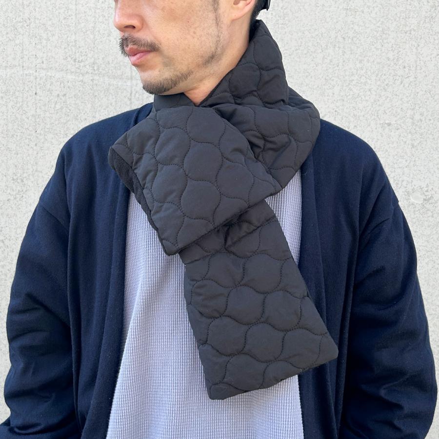 ベーシックエンチ Onion Quilting Muffler マフラー ダウンマフラー オニオン キルティング メンズ レディース 防寒 ミリタリー フリース ループ付き 差し込み式 | Basiquenti | 05