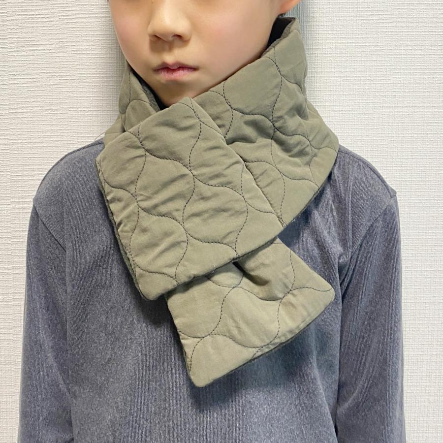 ベーシックエンチ Onion Quilting Muffler マフラー ダウンマフラー オニオン キルティング メンズ レディース 防寒 ミリタリー フリース ループ付き 差し込み式 | Basiquenti | 09