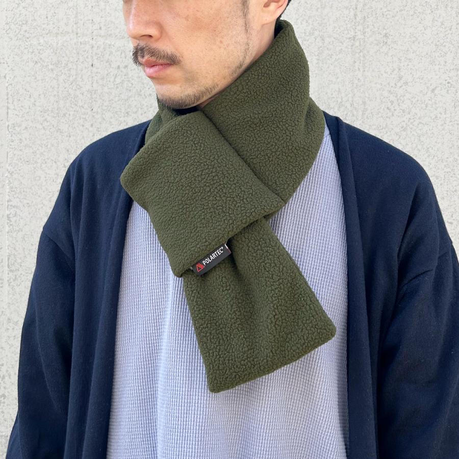 POLARTEC 洗える サーマルプロ マフラー 保温 軽量 防寒 レディース メンズ フリーサイズ ゴルフ ボア 襟巻 ベーシックエンチ ポーラテック ショートマフラー | Basiquenti | 08