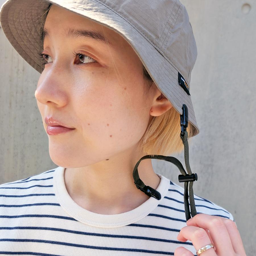 Basiquenti ストラップ クリップ あご紐 はっ水 洗える ハットキーパー
