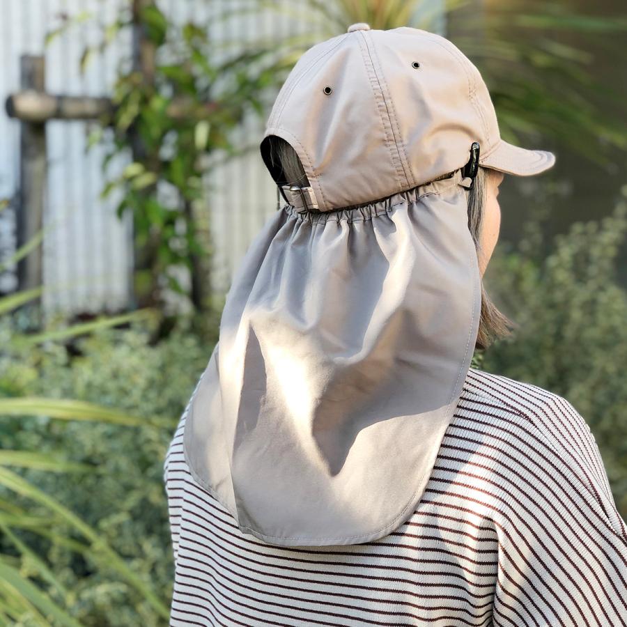 Basiquenti 首カバー 帽子用 はっ水5級 UPF50+ 紫外線遮蔽率99.9 Basiquenti 首カバー 帽子用 はっ水5級 UPF50+ 紫外線遮蔽率99.9