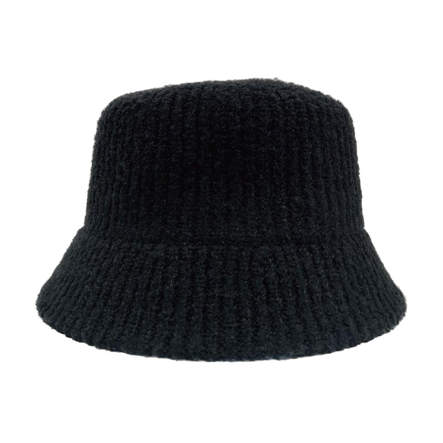 シープファー 抗菌 消臭 ハット ファー ふわふわ もこもこ バケットハット ダウンブリム 帽子 レディース フリーサイズ リブ 深め 手洗い Sheep Fur Bucket Hat | Basiquenti | 01