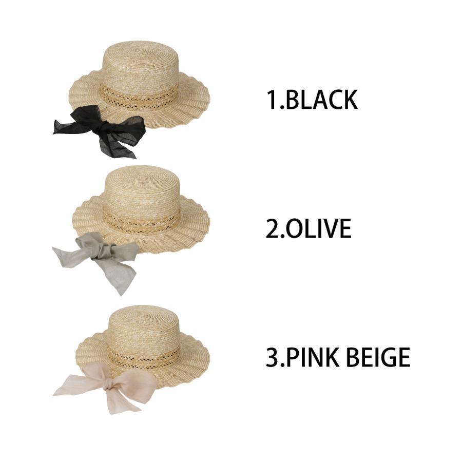 つば広ハット カンカン帽 抗菌 消臭 ハット ストローハット 日除け 帽子 レディース フリーサイズ リボン UV対策 ソエリラ Anaboko Kankan | Basiquenti | 11