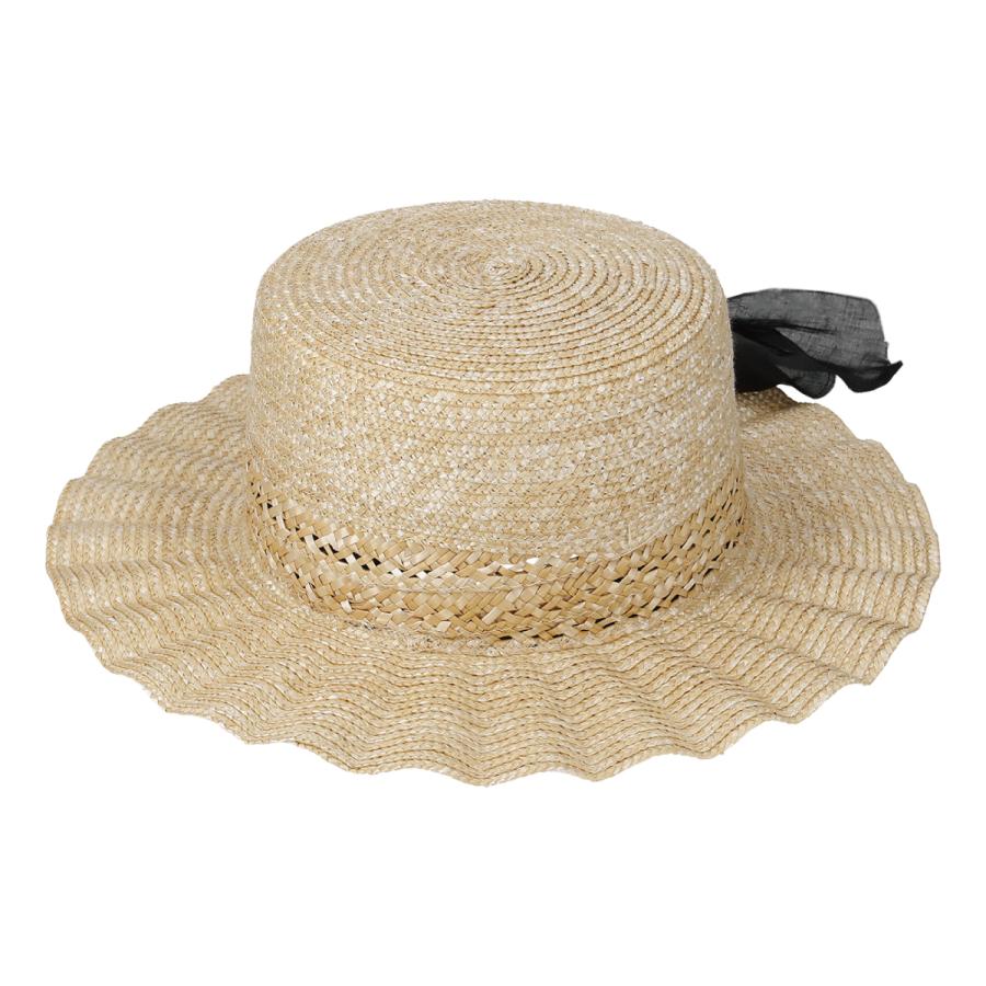 つば広ハット カンカン帽 抗菌 消臭 ハット ストローハット 日除け 帽子 レディース フリーサイズ リボン UV対策 ソエリラ Anaboko Kankan | Basiquenti | 09