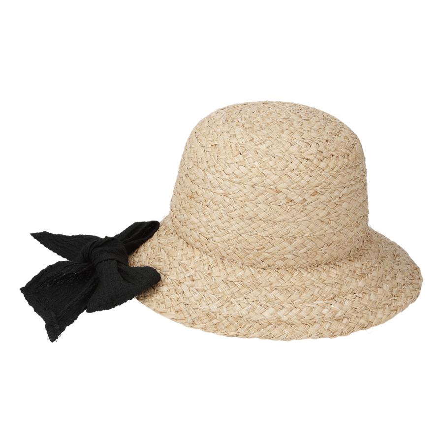 ラフィア ベルハット 抗菌 消臭 ハット ストローハット 日除け 帽子 レディース フリーサイズ リボン UV対策 麦わらハット ソエリラ Raffia Bell Hat | Basiquenti | 11