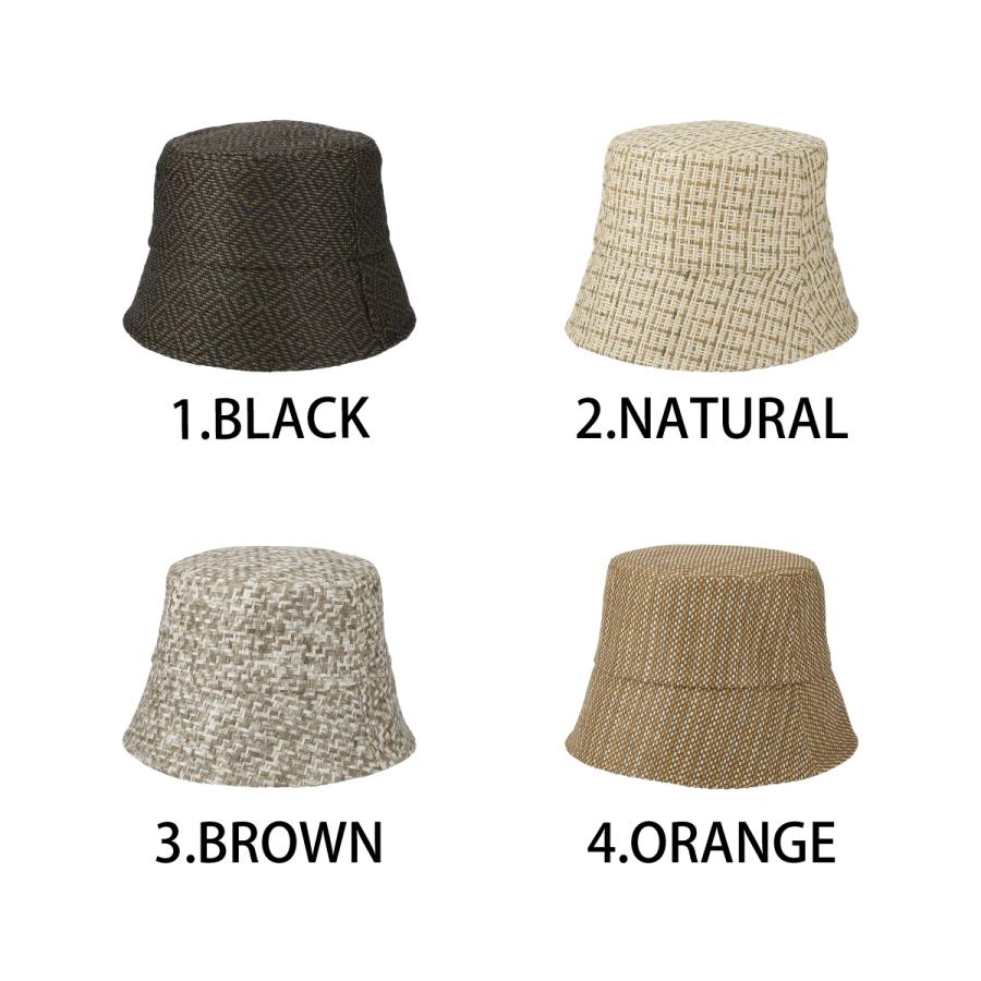 ダウンブリム 抗菌 消臭 クルー バケット ハット 帽子 レディース フリーサイズ UVカット 天然素材 春夏 下向き つば ソエリラ Paper Choice Bucket Hat | Basiquenti | 12