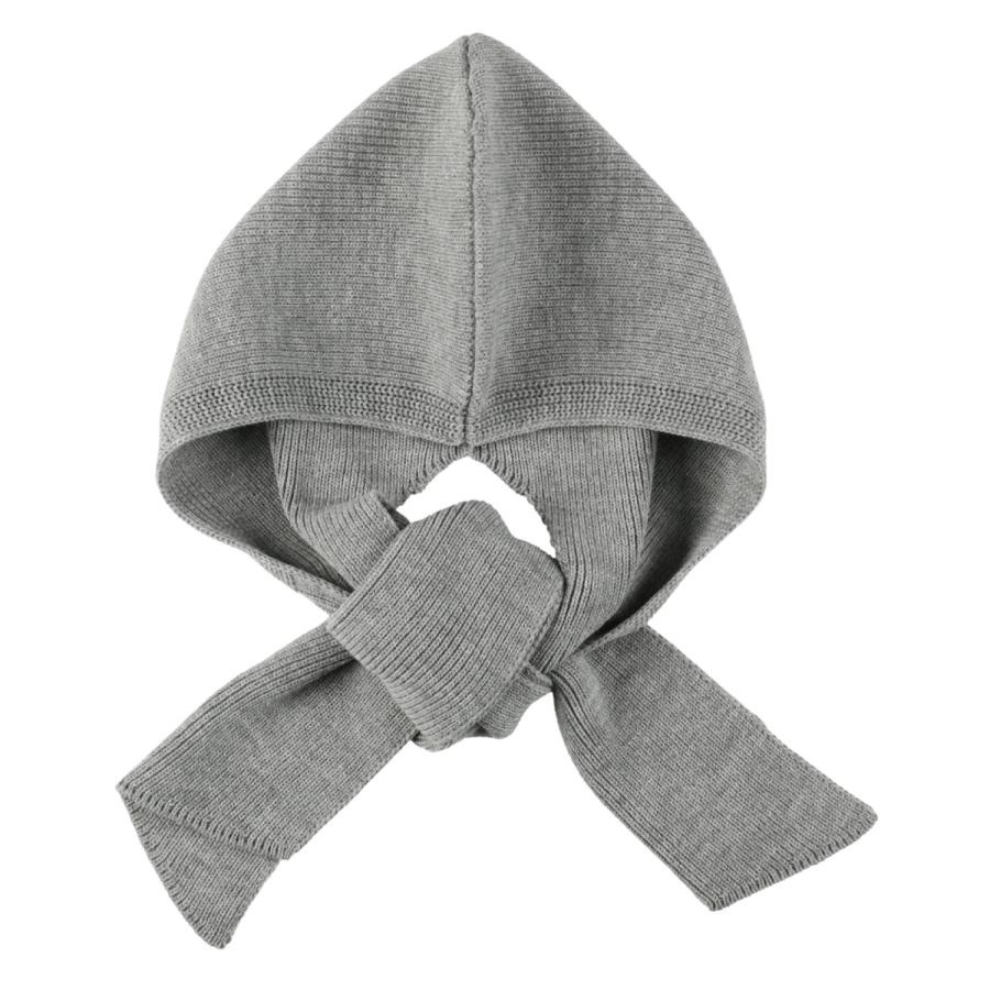 Basiquenti 2way 抗菌 消臭 リブ フード マフラー キャップ 付き 耳