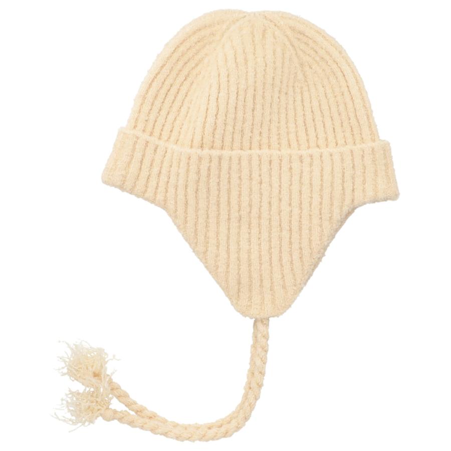 洗える 抗菌 消臭シンプル リブニット リブ編み ワッチ ニットキャップ 防寒 耳当て イヤマフ ニット帽 帽子 レディース フリーサイズ 手洗い Simple My Beanie | Basiquenti | 02