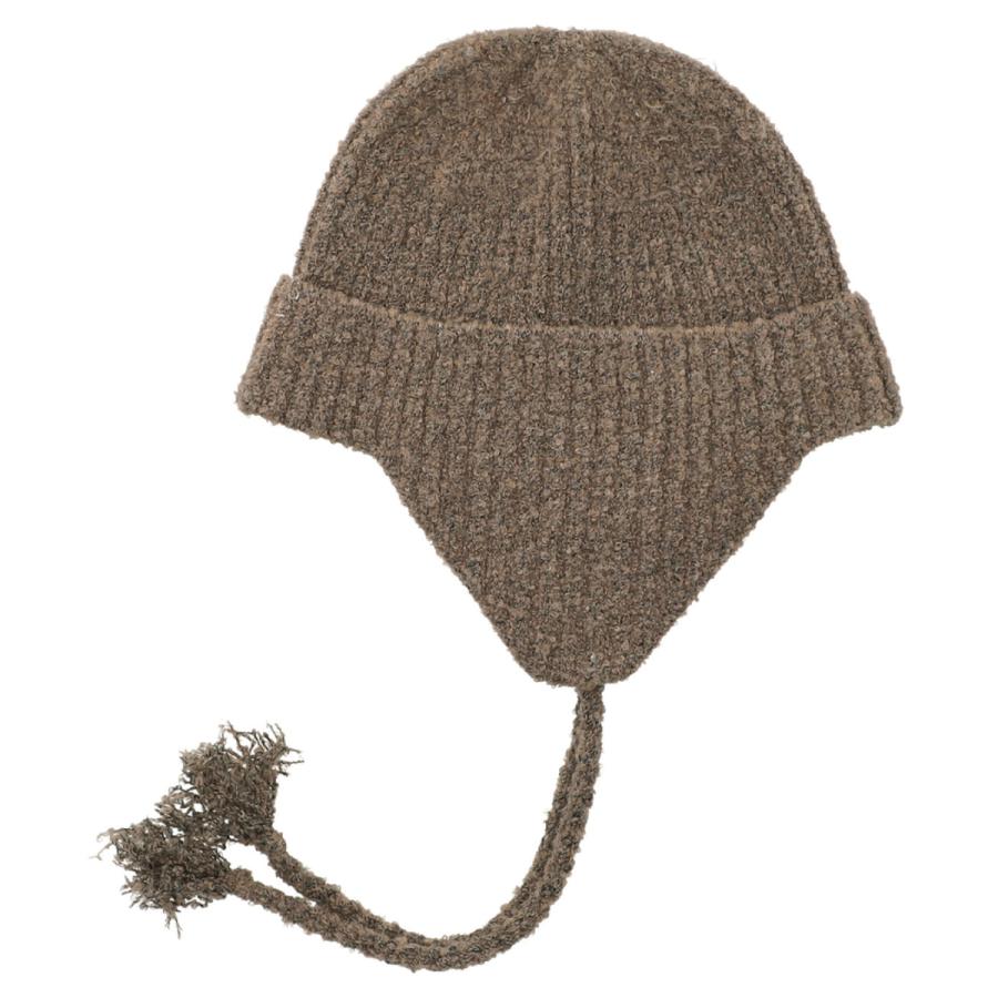 洗える 抗菌 消臭シンプル リブニット リブ編み ワッチ ニットキャップ 防寒 耳当て イヤマフ ニット帽 帽子 レディース フリーサイズ 手洗い Simple My Beanie | Basiquenti | 03