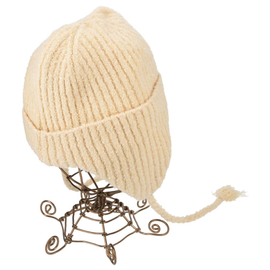 洗える 抗菌 消臭シンプル リブニット リブ編み ワッチ ニットキャップ 防寒 耳当て イヤマフ ニット帽 帽子 レディース フリーサイズ 手洗い Simple My Beanie | Basiquenti | 09