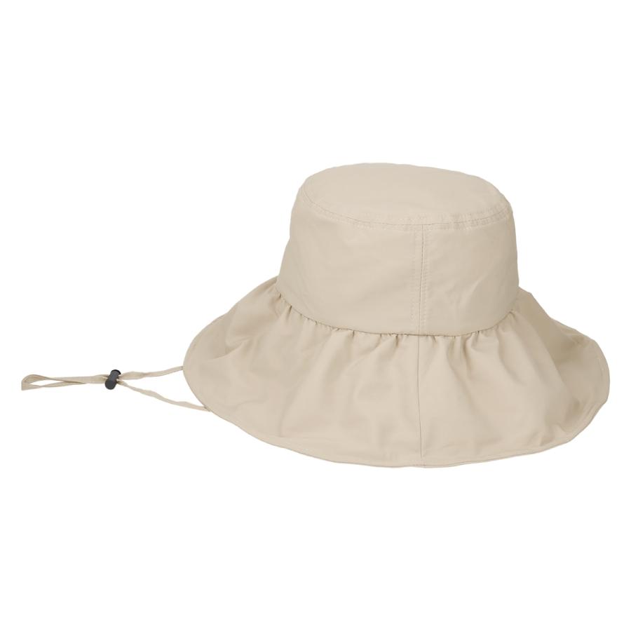 はっ水 洗える 抗菌 消臭 ハット フリル 帽子 レディース フリーサイズ レイン サファリハット 手洗い あご紐 ソエリラ Frill Brim Hat | Basiquenti | 10
