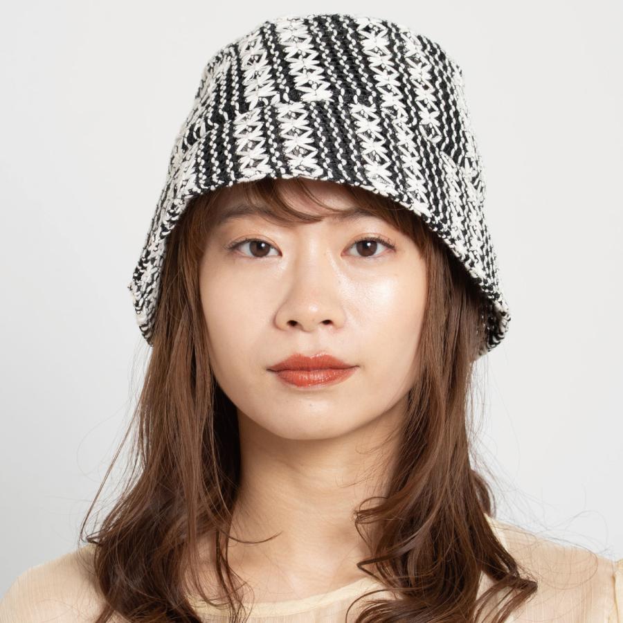 レース 洗える 抗菌 消臭 ハット 折りたたみ バケットハット ダウンブリム 帽子 レディース フリーサイズ 日除け UVカット 深め 手洗い Lace Stitch Down Hat | Basiquenti | 05