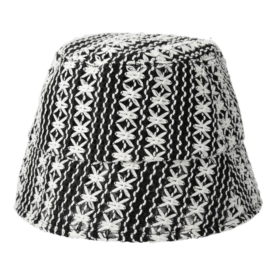 レース 洗える 抗菌 消臭 ハット 折りたたみ バケットハット ダウンブリム 帽子 レディース フリーサイズ 日除け UVカット 深め 手洗い Lace Stitch Down Hat | Basiquenti | 02