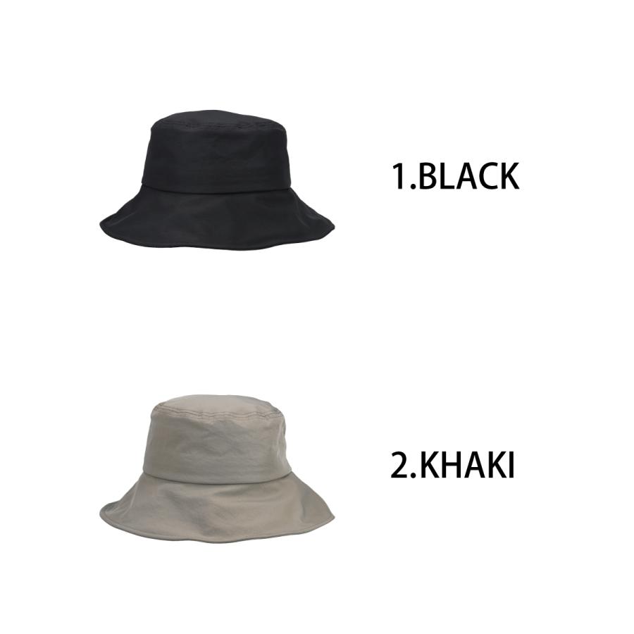 ドローコード  UVカット抗菌 消臭 ハット ナイロン 小顔 折りたたみ バケットハット 帽子 レディース フリーサイズ 日除け 手洗い ソエリラ Nylon Wire Hat | Basiquenti | 07