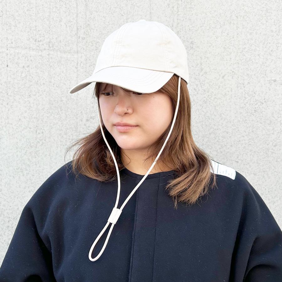 マットサテン 抗菌 消臭 キャップ あご紐付き 顎紐 上品 コットン ナイロン ローキャップ 帽子 レディース フリーサイズ 小顔 ダンス ソエリラ Eco Leather Cap | Basiquenti | 04