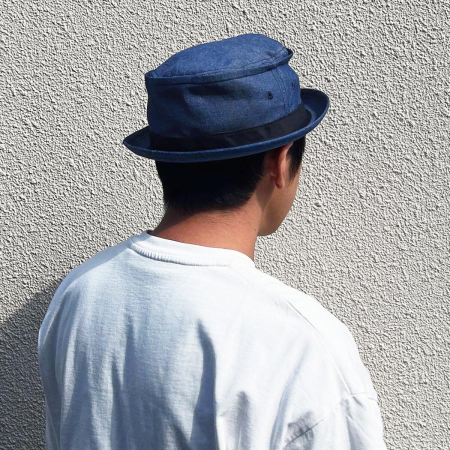 ベーシックエンチ Cotton Terrapinch 帽子 ポークパイハット 大きいサイズ ビッグサイズ フリーサイズ レディース メンズ コットン デニム ゴルフ アウトドア | Basiquenti | 12