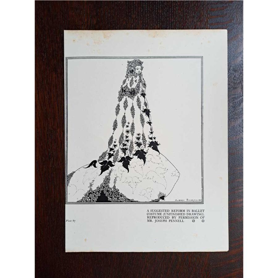 【Rivoli Antiques】オーブリー・ビアズリー ≪バレエ衣装のリフォームを提案（未完成）≫の画像