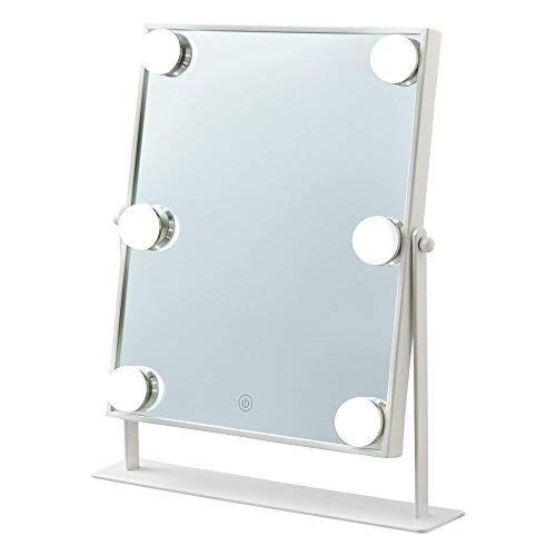 開店祝い Francfranc フランフラン フッツェ ハリウッドミラー スクエア S ホワイト 鏡 鏡卓上 化粧鏡 手鏡 卓上ミラー 女優ミラー 完売 Nicmosul Org