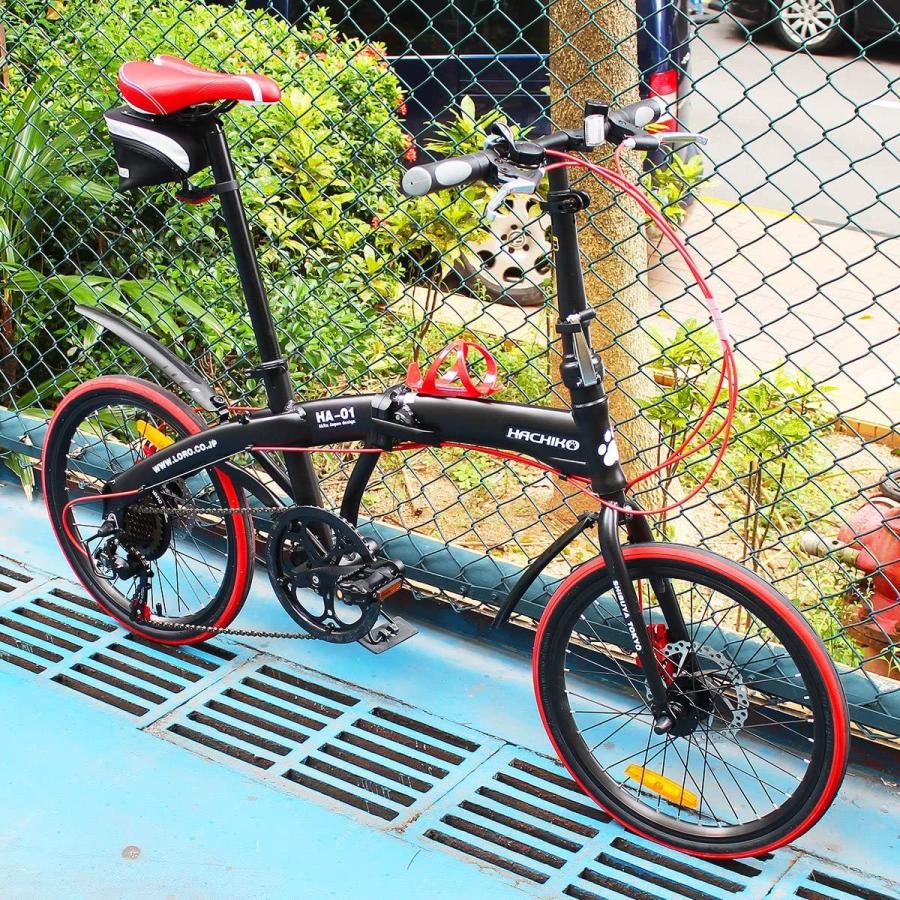 無料長期保証 ハチコ HACHIKO 20インチ ジュラルミン 折り畳み自転車 7 