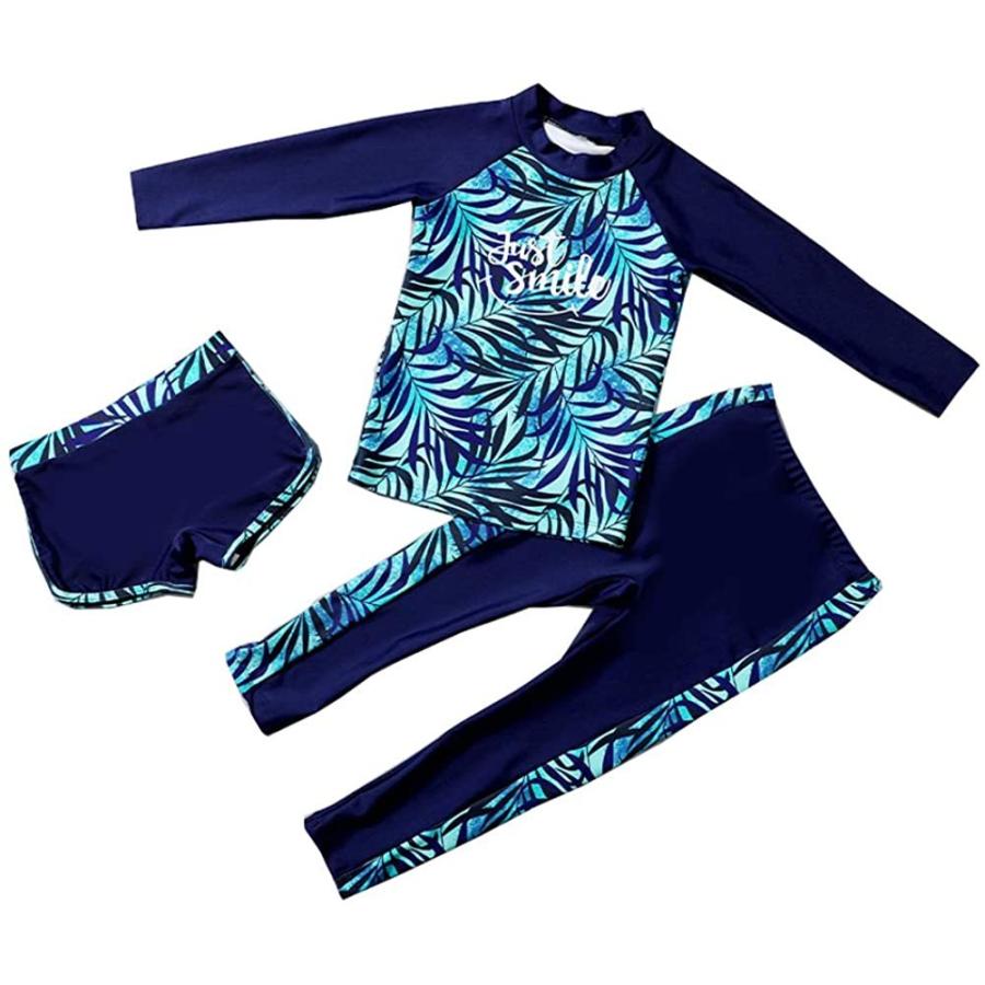 Ymgot 子供 水着 男の子 女の子 セパレート キッズ 長袖 3点セット ジュニア スイムウェア 2xl 最大98 オフ
