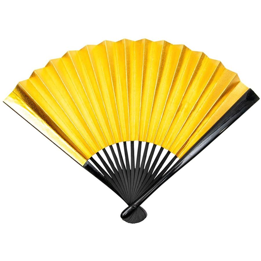 キョウエツ 扇子 留袖用 末広 金銀 黒骨 ベストセラー