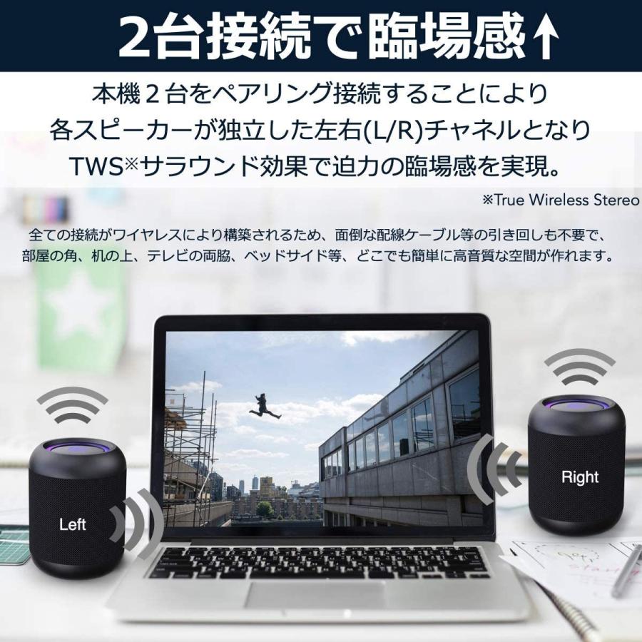 憧れ 40s Bluetooth スピーカー 防水 Ledライト 重低音 小型 Tws ワイヤレス ゲーミング Sdカード マイク付 ハンズフリー お風呂 Dprd Jatimprov Go Id