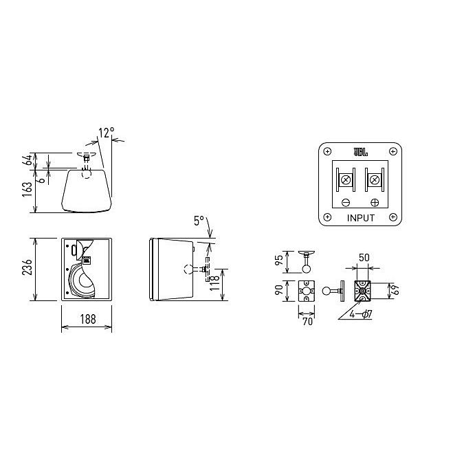 JBL JBL 小型2-Wayフルレンジ・スピーカー 2本1組 Control 25AV
