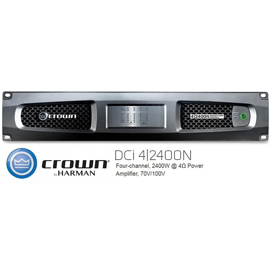 CROWN/クラウン （AMCRON） DCi Series Netｗork 4チャンネルモデル 設備用パワーアンプ DCi 4|2400N パワーアンプ