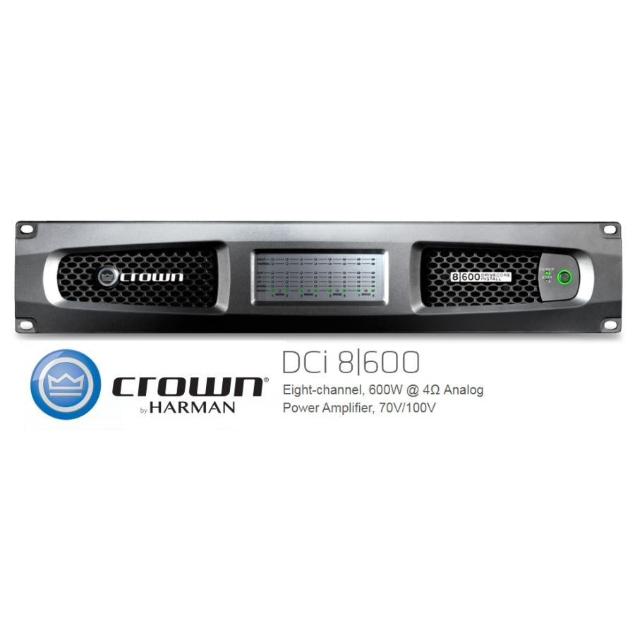 CROWN DCi 2|600 パワーアンプ クラウン CROWN/クラウン （AMCRON） DCi Series Analog 8チャンネルモデル 設備