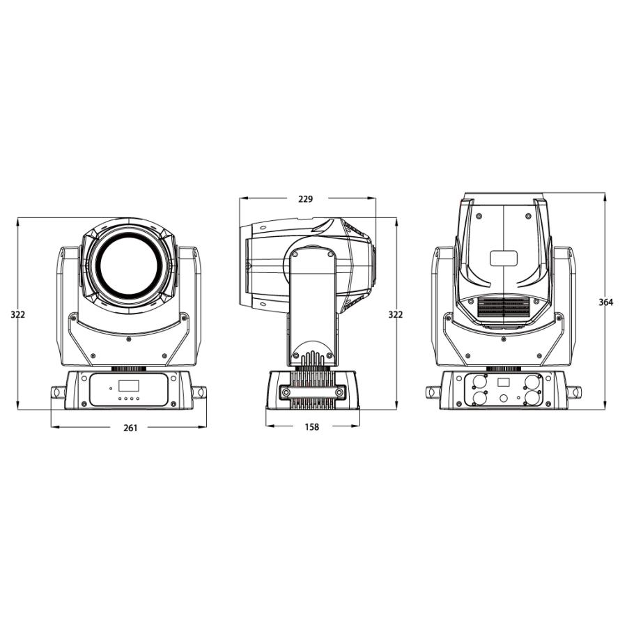 E-LITE ビームタイプ小型ムービングライト EL5 BEAM : RIZING - 通販