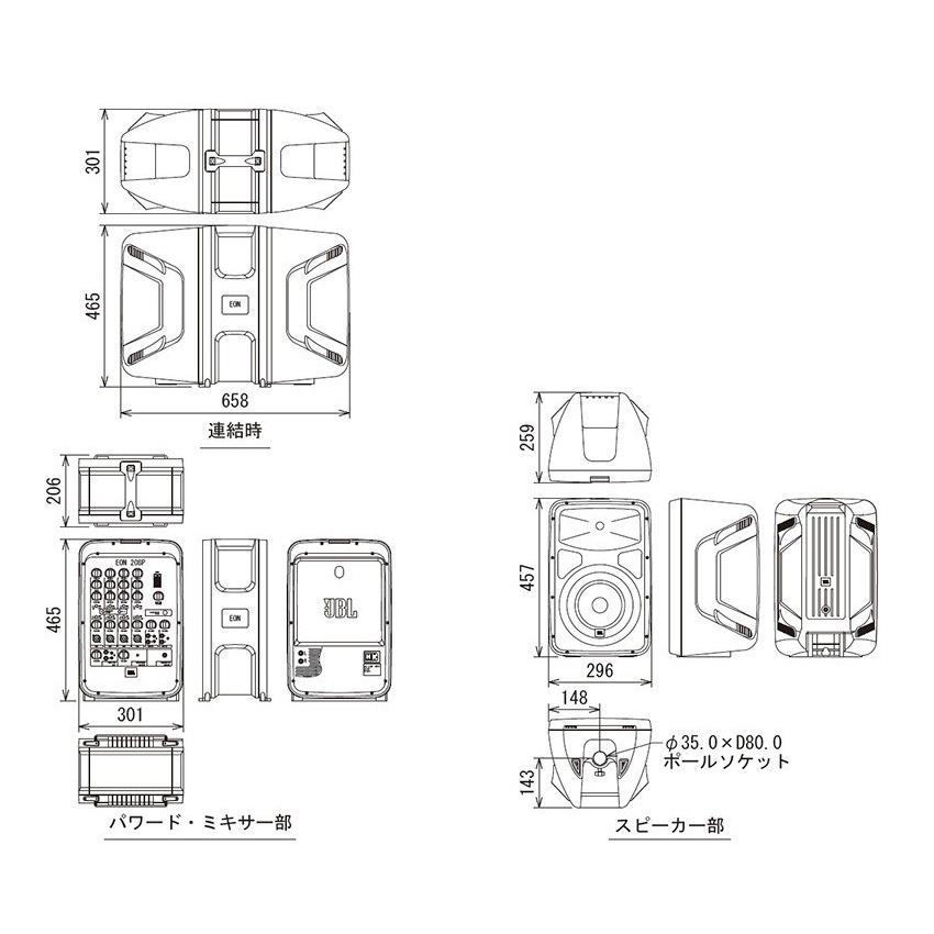 JBL　ポータブルPAシステム　EON208P |  | 07