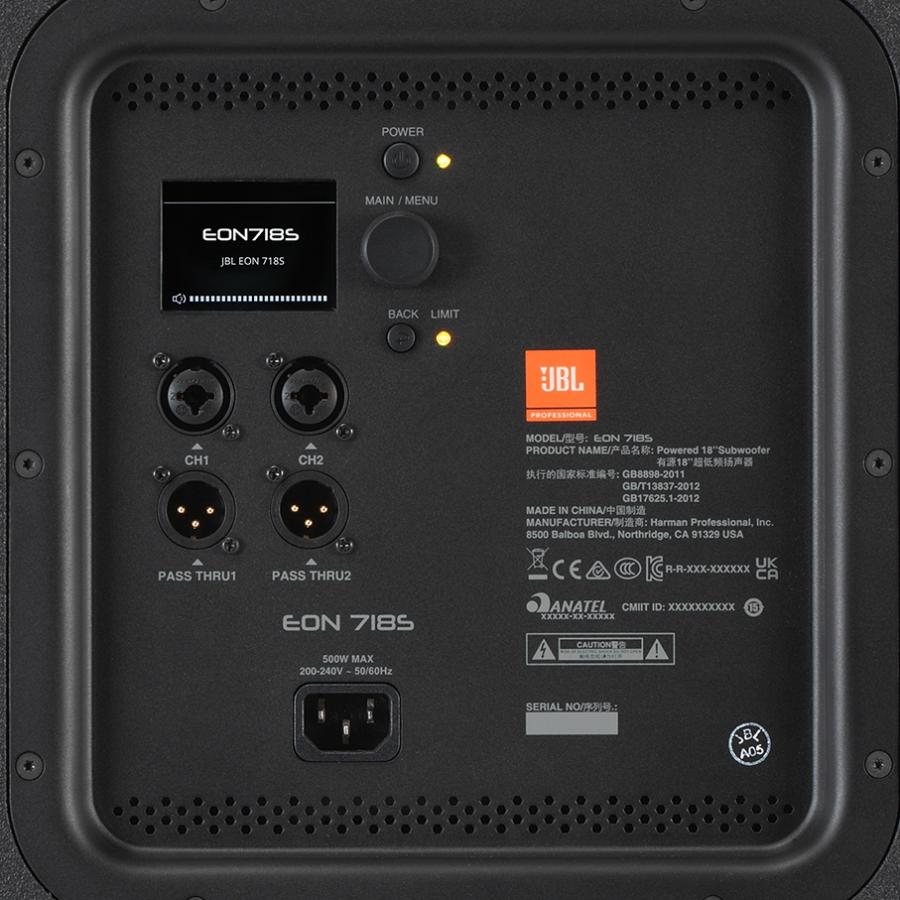JBL　18インチ低域ドライバーを搭載する1,500Wパワード・サブウーファー　EON718S |  | 04
