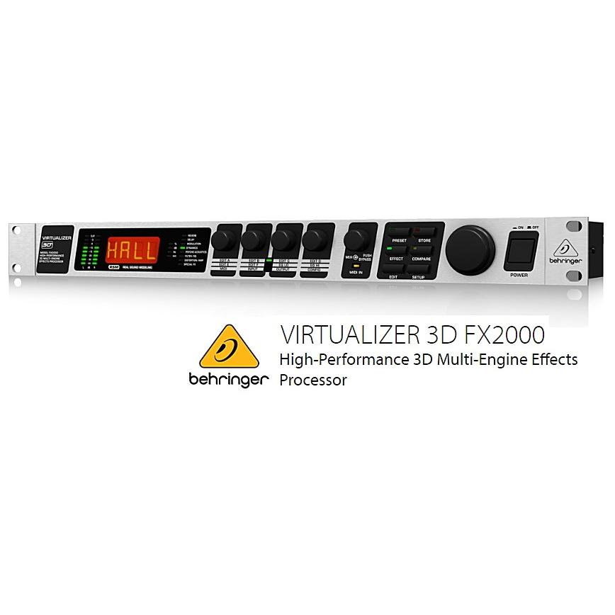 ギター Behringer Virtualizer 3D FX2000 VIRTUALIZER 3D FX2000 High-Performance 3D Multi-Engine