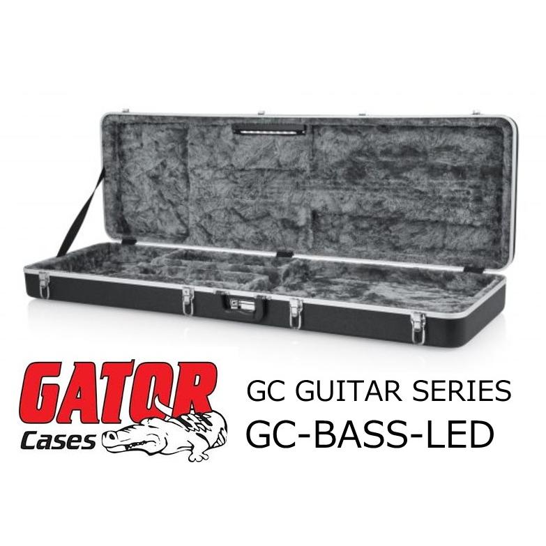 GATOR　Andanteシリーズ　エレキベース用ABS樹脂製ハードケース LEDライト付き　GC-BASS-LED
