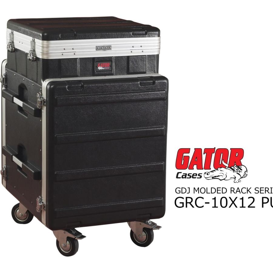 GATOR ポップアップコンソールキャスター付きケースGRC-10X12 PU GATOR CASES GATOR ATAモールドPEポップアップコンソールラック