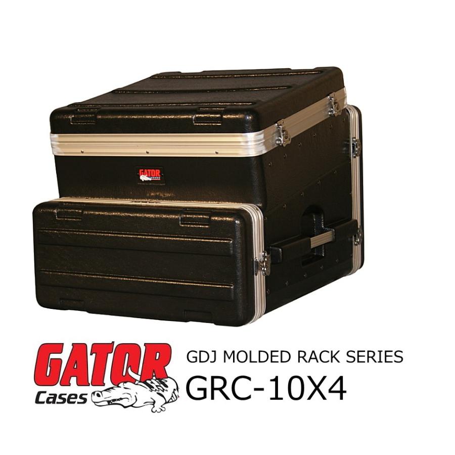 GATOR CASES GATOR 10Uトップ 4Uサイドコンソールオーディオラック ATA